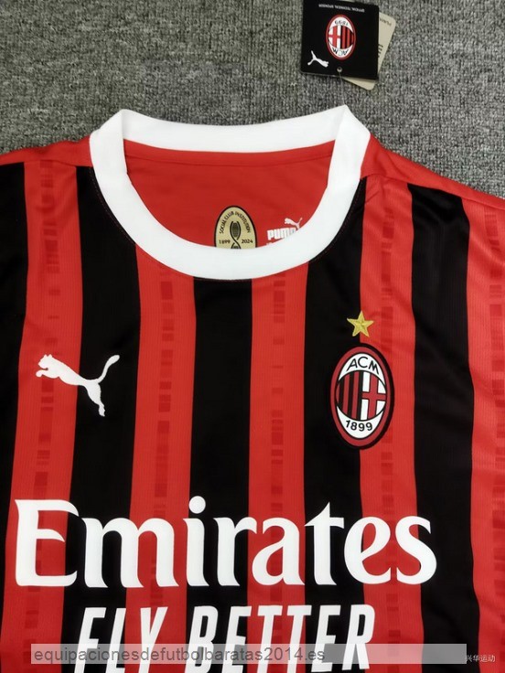 Nuevo Tailandia 1ª Camiseta AC Milan 24/25 Rojo Baratas